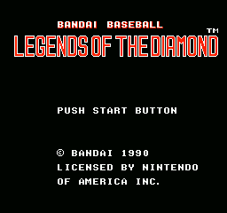 Legends of the Diamond screenshot 3 for NES